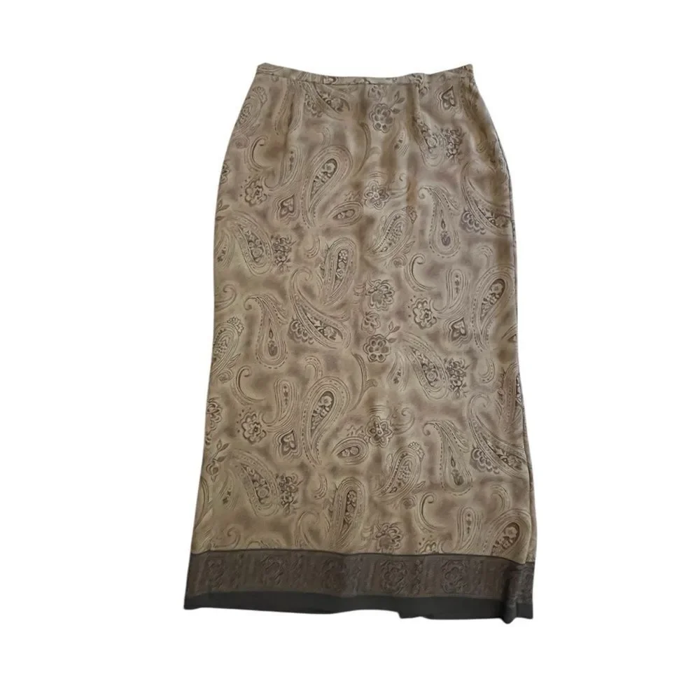 Womens’ Emma James Brown Lightweight Skirt Size 12